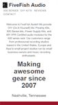Mobile Screenshot of fivefishstudios.com